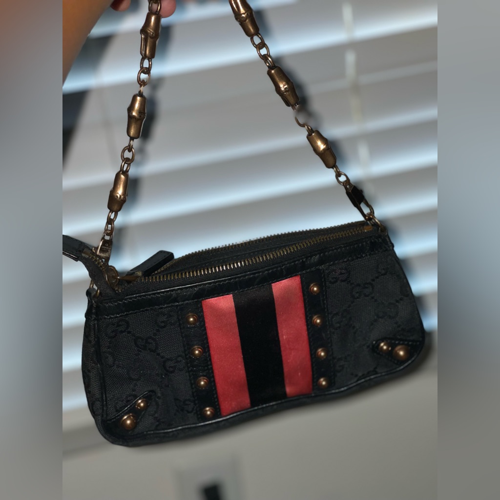 Gucci Monorgram Black Hot Pink
